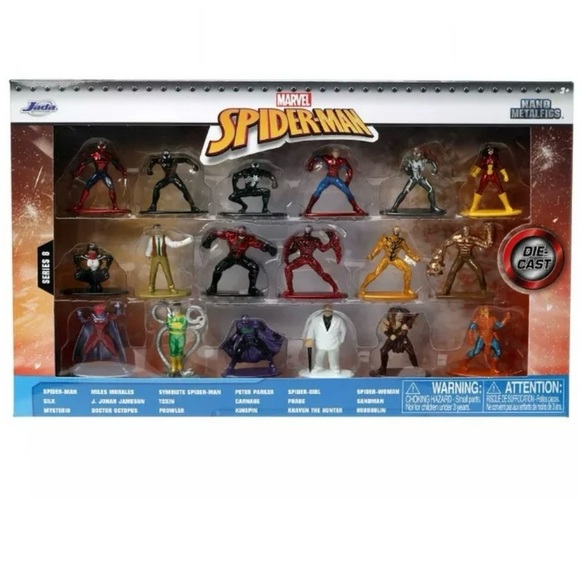 MARVEL SPIDER-MAN NANO METALFIGS 18 PACK | 1.65 INCH DIECAST METAL FIGURES - Picture 3 of 4